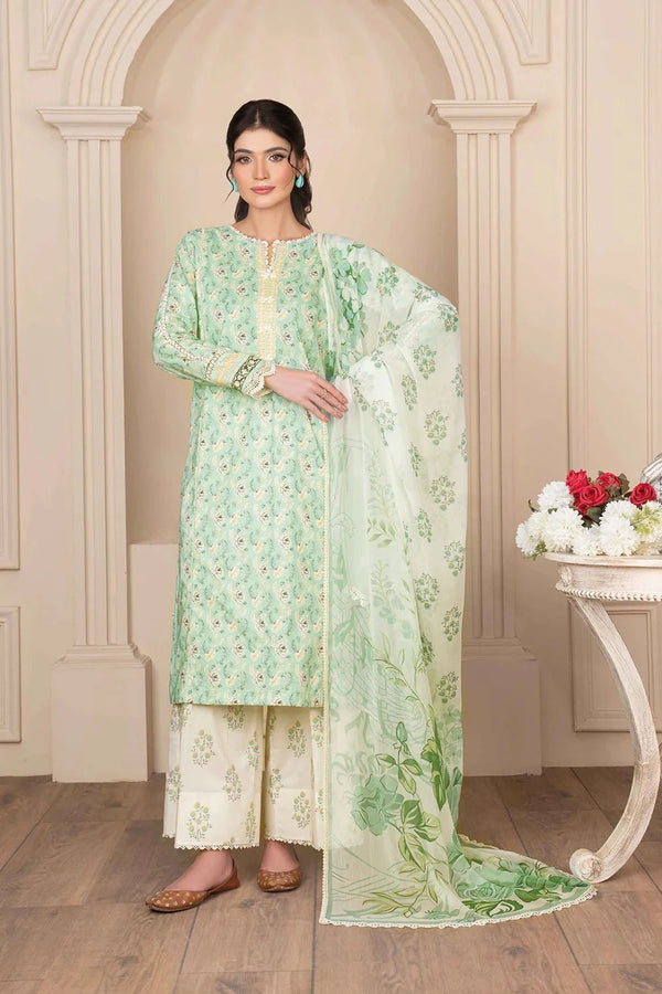 3PC Printed Unstitched Cambric Suit KCC-3541 Printed KHAS STORES 