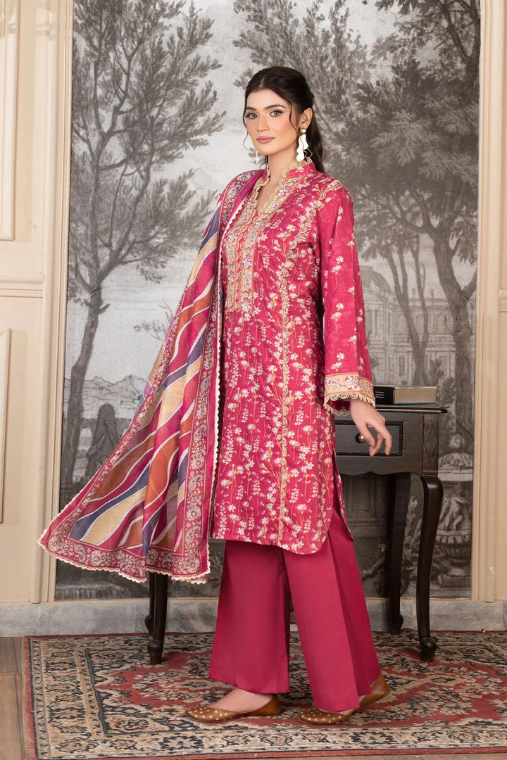 3PC Printed Unstitched Cambric Suit KCC-3544 Printed KHAS STORES 