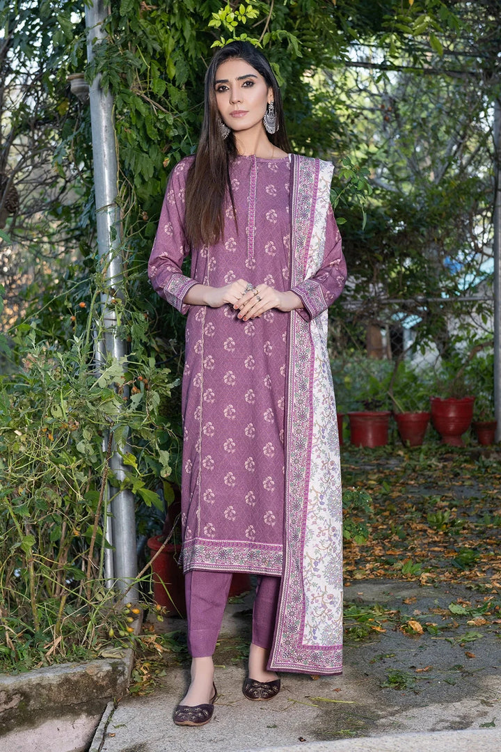 3PC Printed Unstitched Karandi Suit KKR-3590 Printed KHAS STORES 