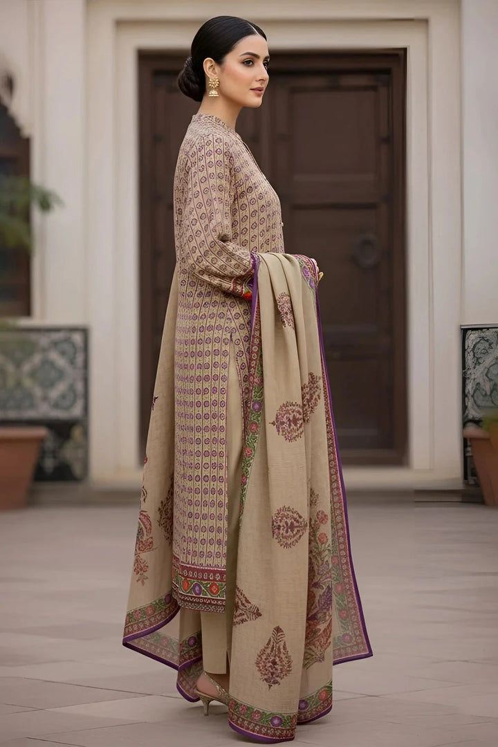 3PC Printed Unstitched Karandi Suit KKR-3596 Printed KHAS STORES 