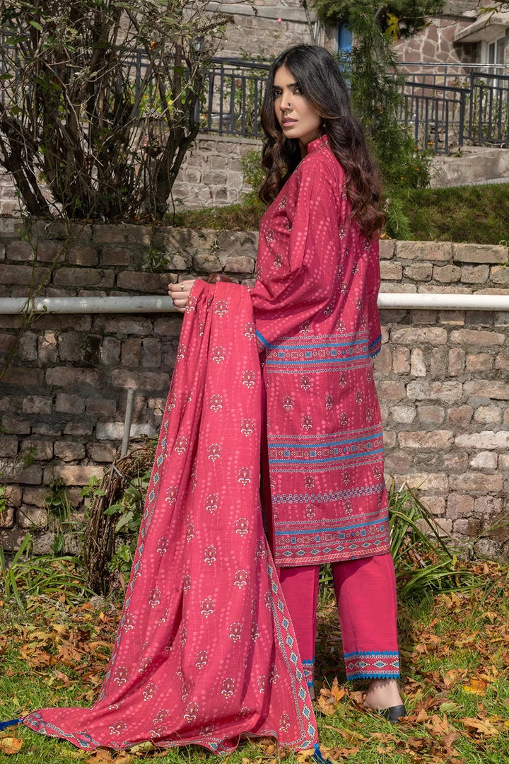 3PC Printed Unstitched Khaddar Suit KKH-3553 Printed KHAS STORES 