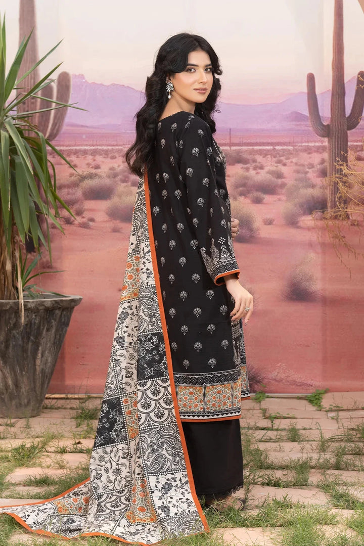 3PC Printed Unstitched Khaddar Suit KKH-3654 Printed KHAS STORES 