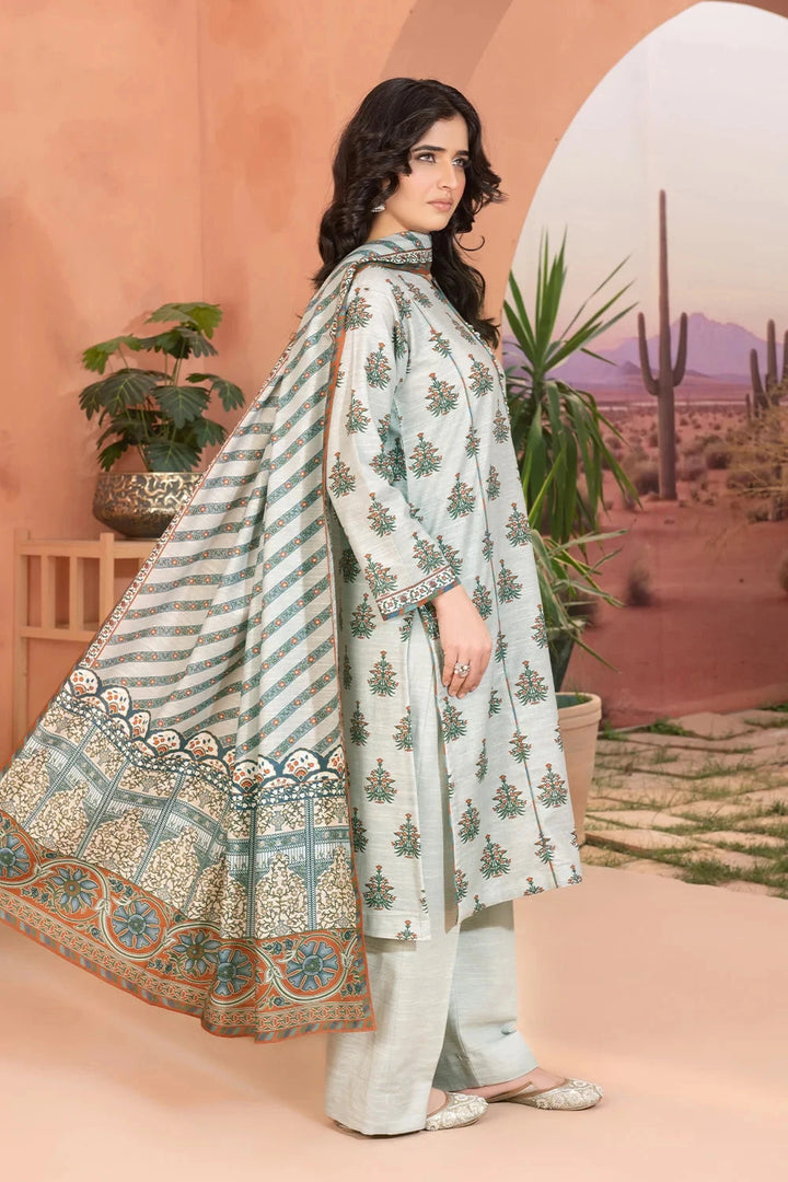 3PC Printed Unstitched Khaddar Suit KKH-3655 Printed KHAS STORES 
