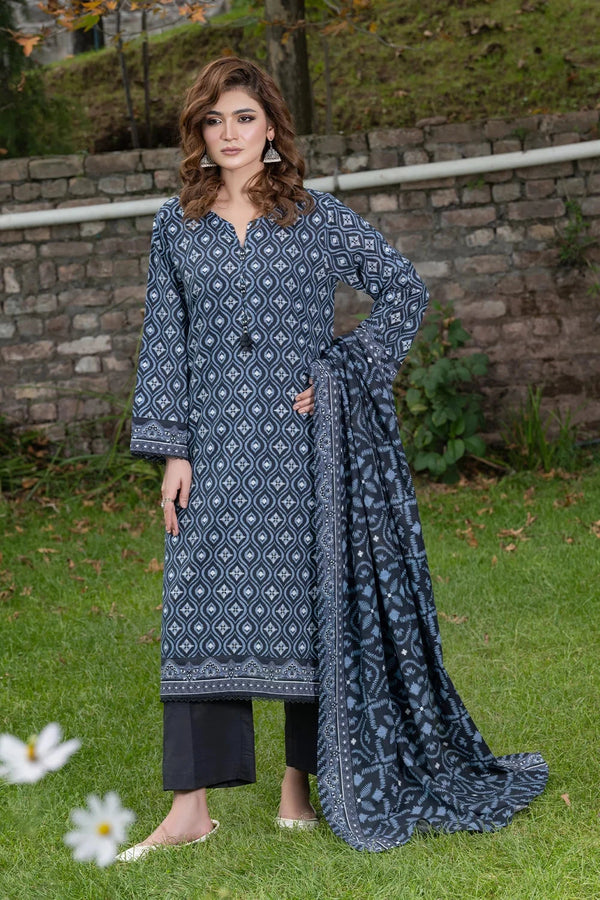 3PC Printed Unstitched Khaddar Suit KKH-3657 Printed KHAS STORES 