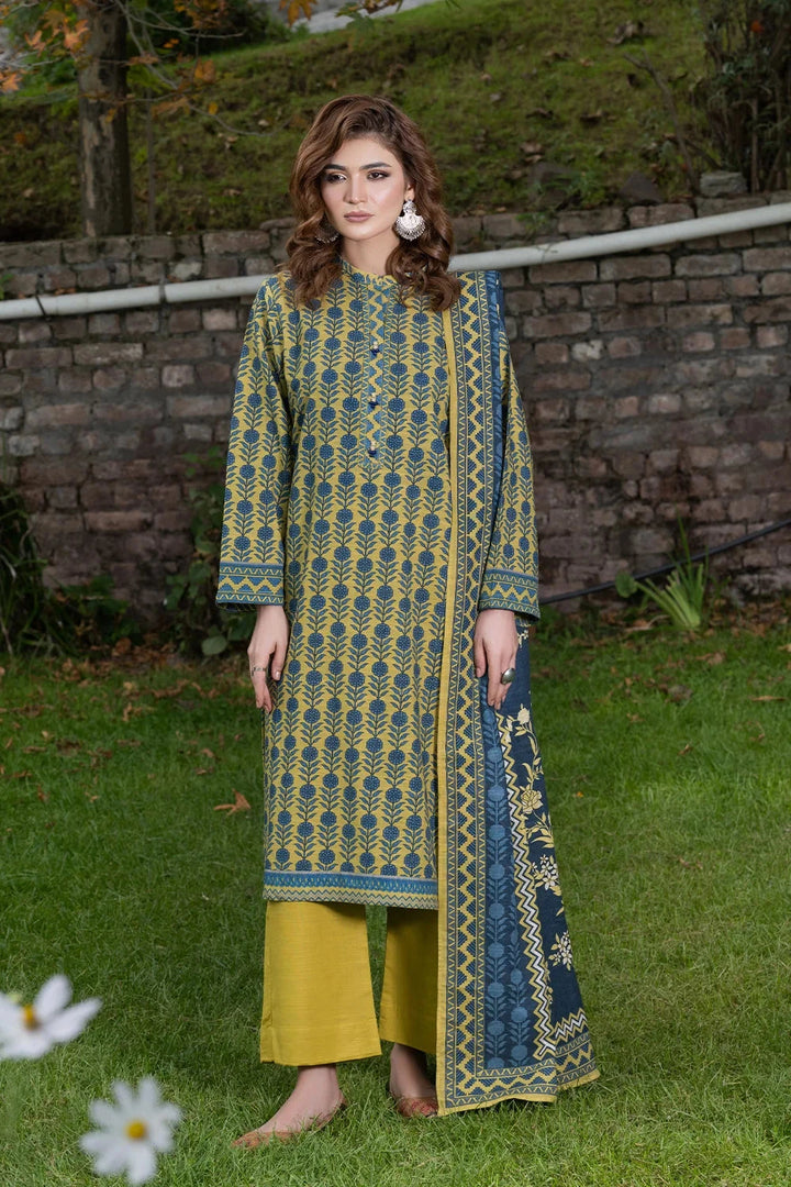 3PC Printed Unstitched Khaddar Suit KKH-3659 Printed KHAS STORES 