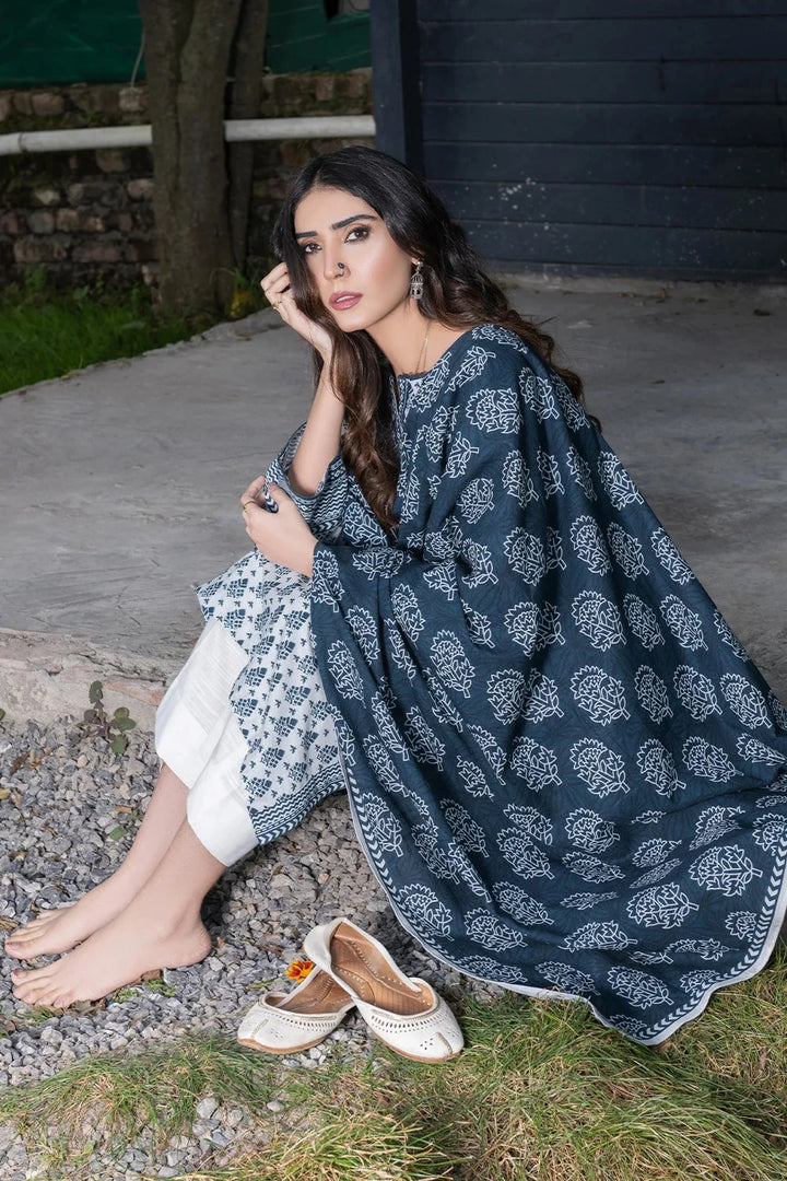 3PC Printed Unstitched Khaddar Suit KKH-3660 Printed KHAS STORES 