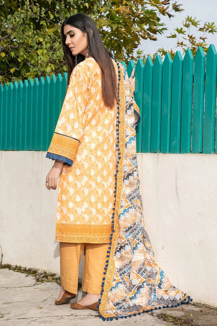 3PC Printed Unstitched Khaddar Suit KKH-3670 Printed KHAS STORES 