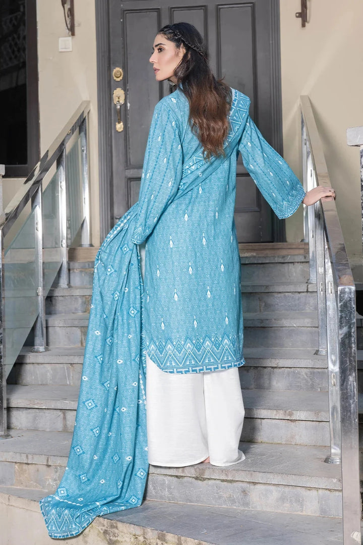 3PC Printed Unstitched Khaddar Suit KKH-3672 Printed KHAS STORES 