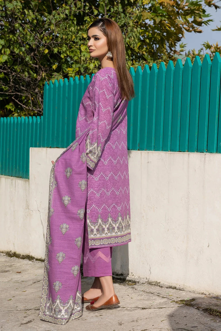 3PC Printed Unstitched Khaddar Suit KKH-3675 Printed KHAS STORES 