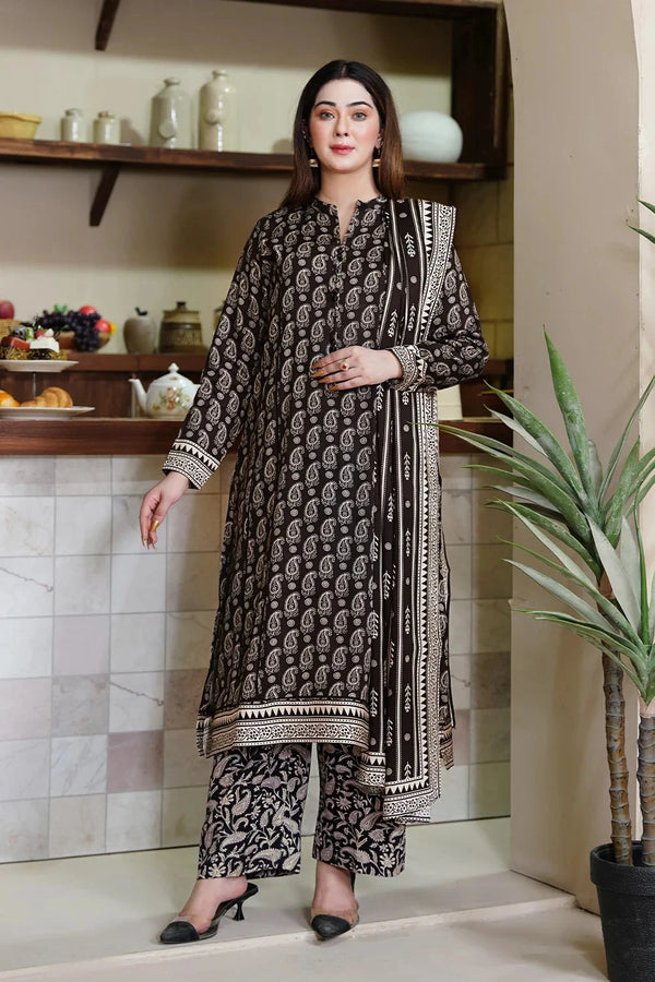 3PC Printed Unstitched Kotail Suit KKT-3639 Printed KHAS STORES 