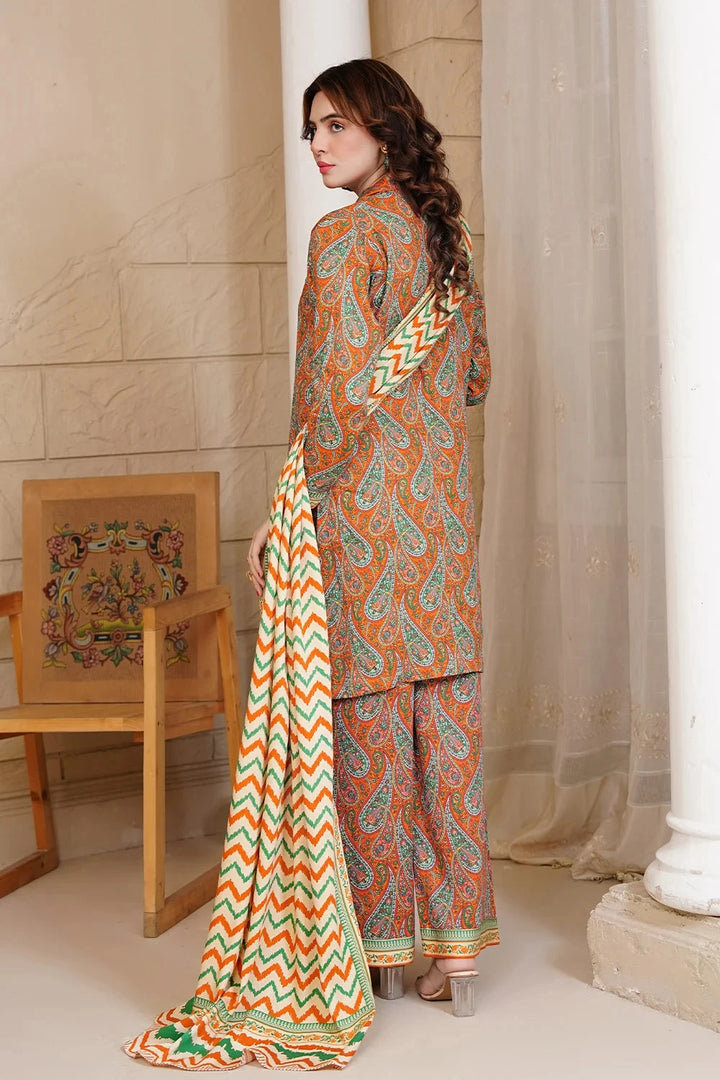 3PC Printed Unstitched Kotail Suit KKT-3640 Printed KHAS STORES 