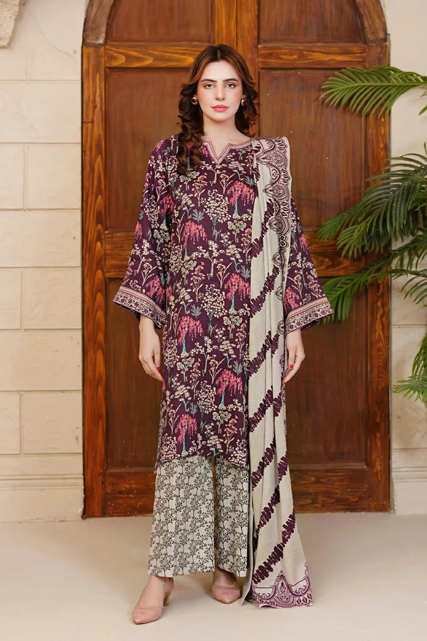 3PC Printed Unstitched Kotail Suit KKT-3642 Printed KHAS STORES 