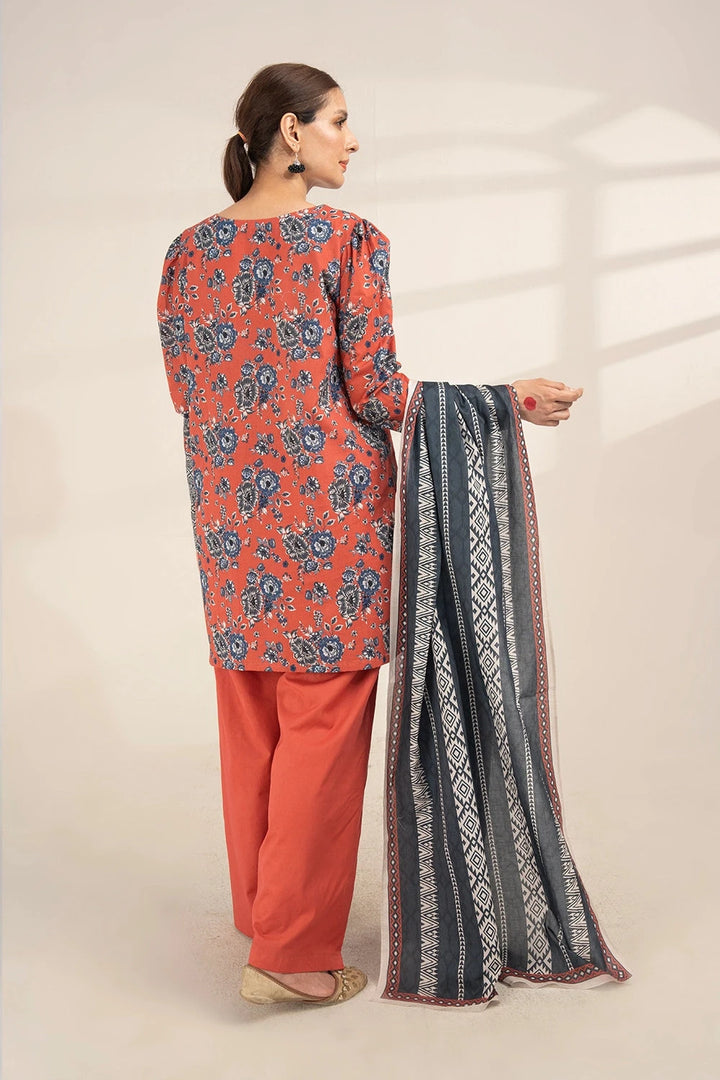 3PC Printed Unstitched Lawn Suit KLA-3260 Printed KHAS STORES 