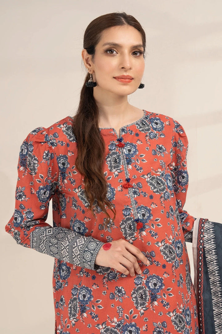 3PC Printed Unstitched Lawn Suit KLA-3260 Printed KHAS STORES 