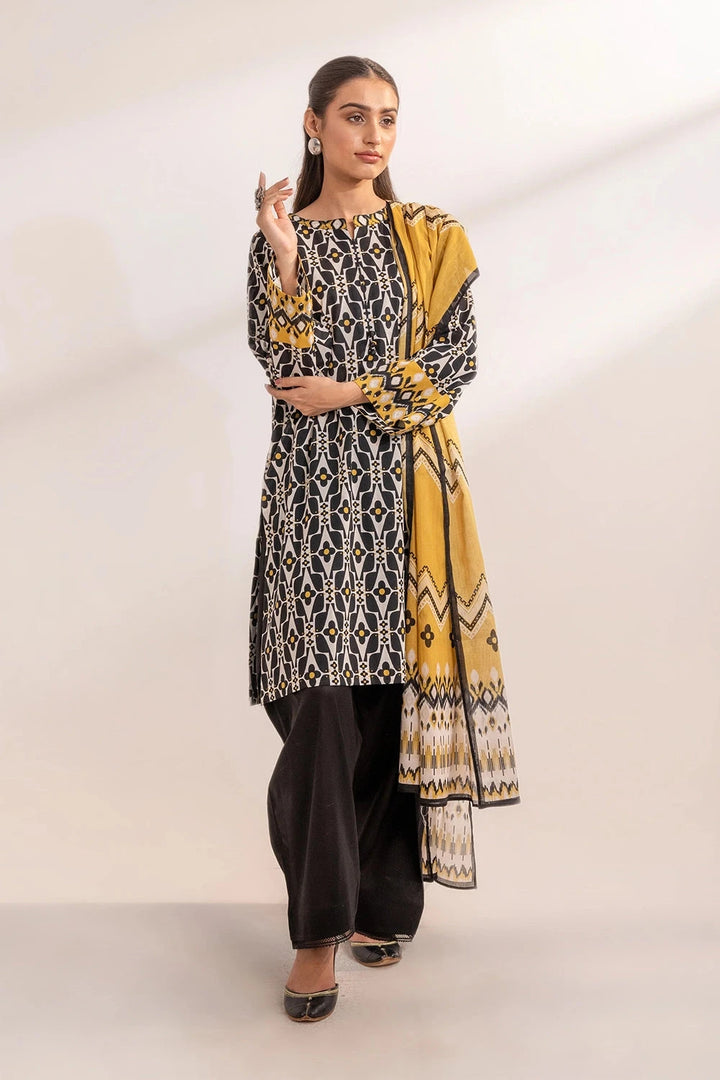 3PC Printed Unstitched Lawn Suit KLA-3261 Printed KHAS STORES 