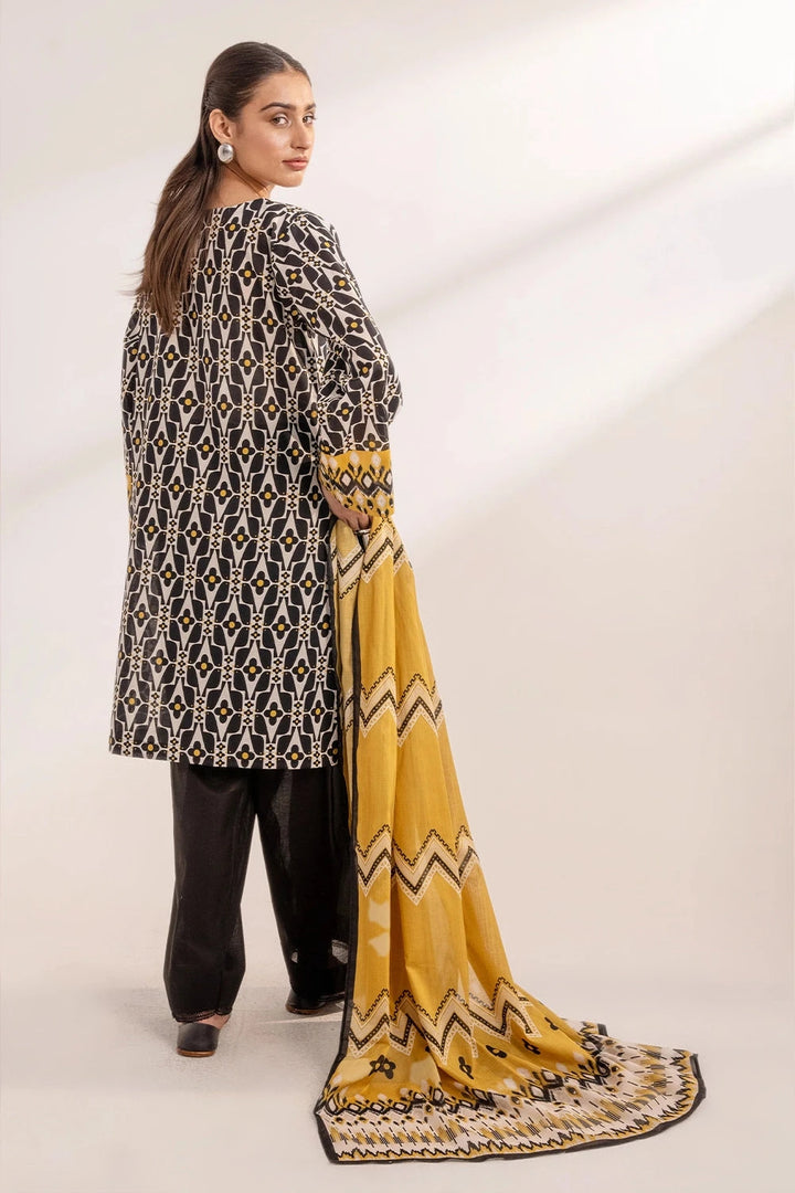 3PC Printed Unstitched Lawn Suit KLA-3261 Printed KHAS STORES 