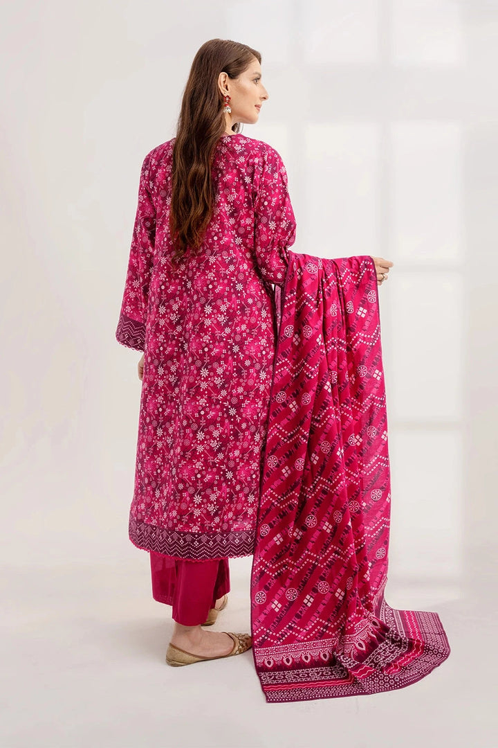 3PC Printed Unstitched Lawn Suit KLA-3264 Printed KHAS STORES 
