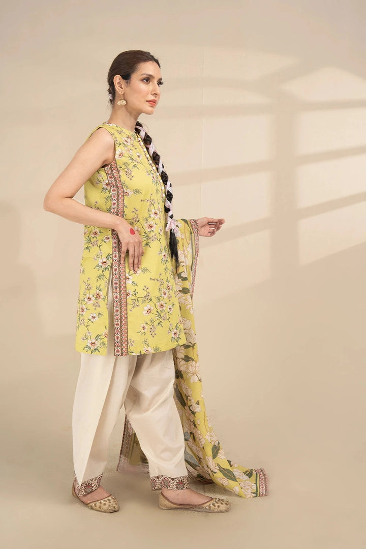 3PC Printed Unstitched Lawn Suit KLA-3271 Printed KHAS STORES 