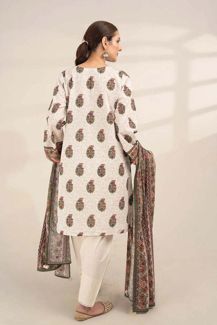 3PC Printed Unstitched Lawn Suit KLA-3272 Printed KHAS STORES 