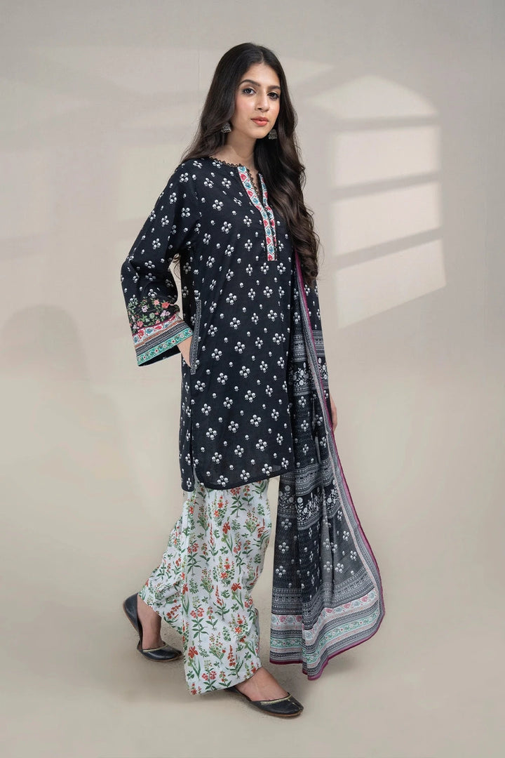 3PC Printed Unstitched Lawn Suit KLA-3273 Printed KHAS STORES 