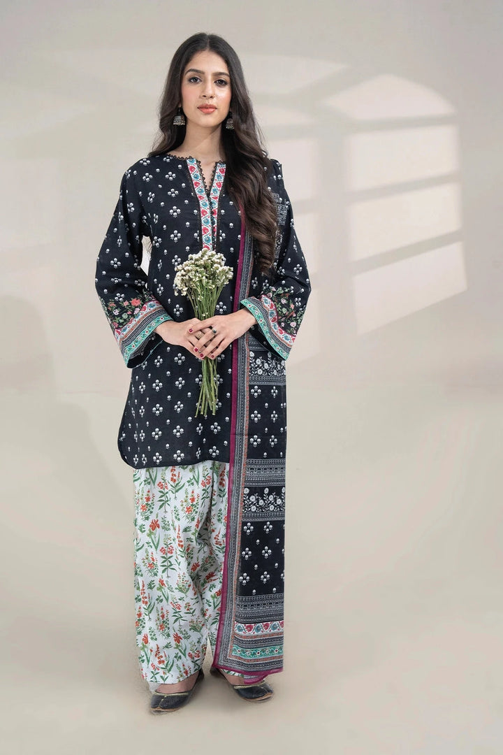 3PC Printed Unstitched Lawn Suit KLA-3273 Printed KHAS STORES 