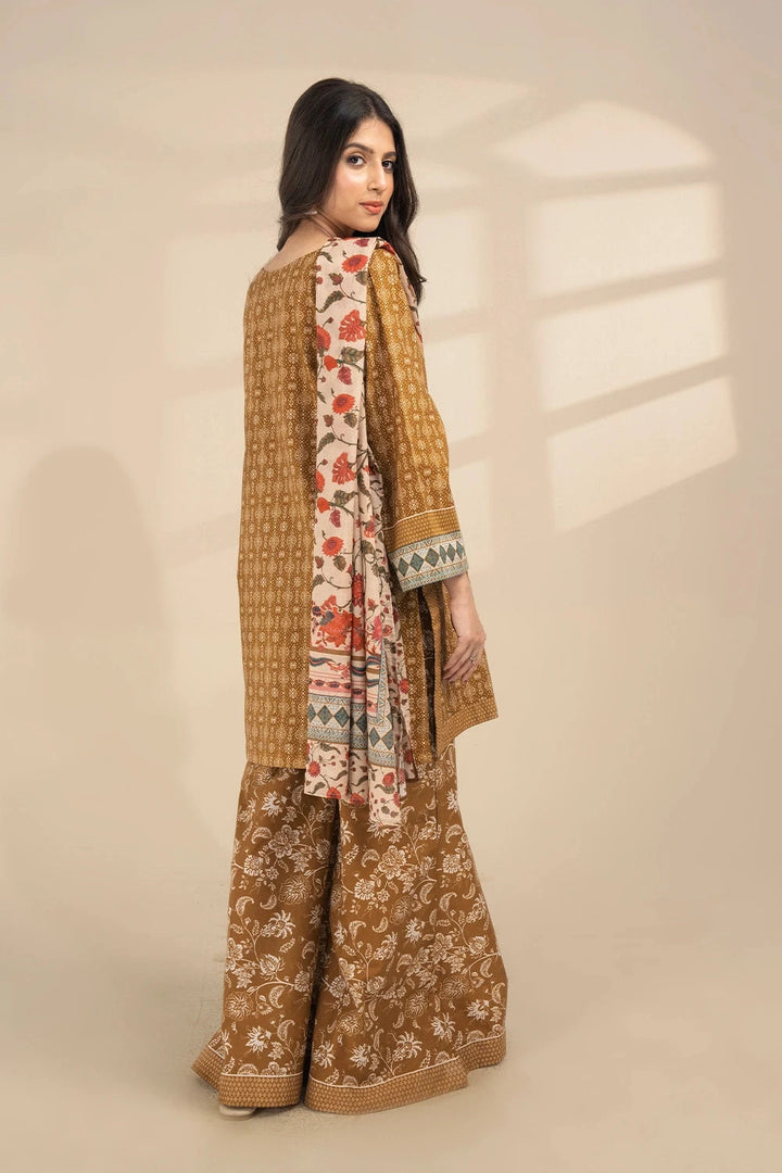 3PC Printed Unstitched Lawn Suit KLA-3275 Printed KHAS STORES 