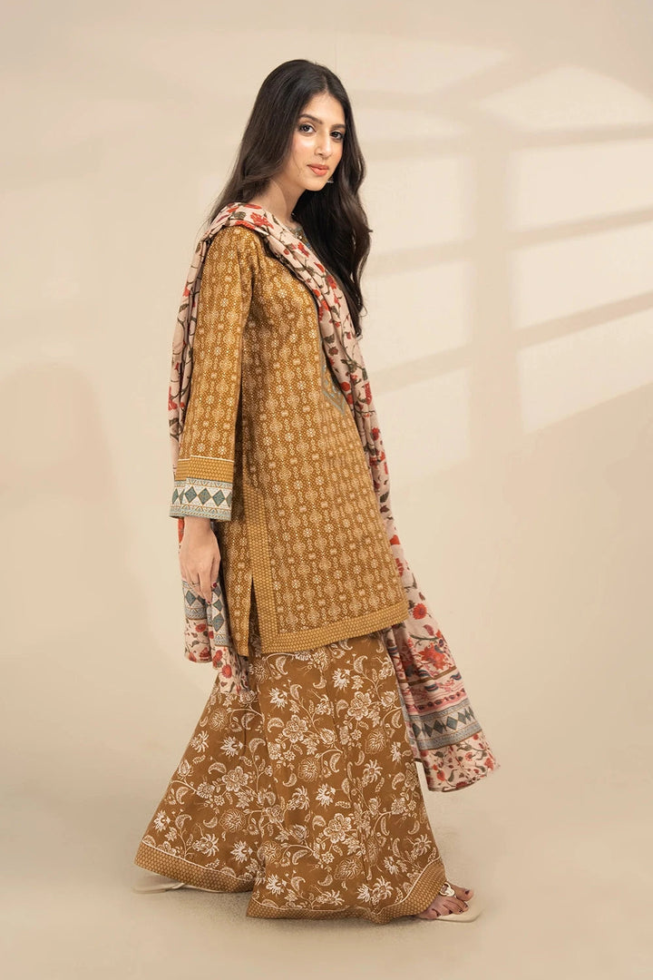 3PC Printed Unstitched Lawn Suit KLA-3275 Printed KHAS STORES 