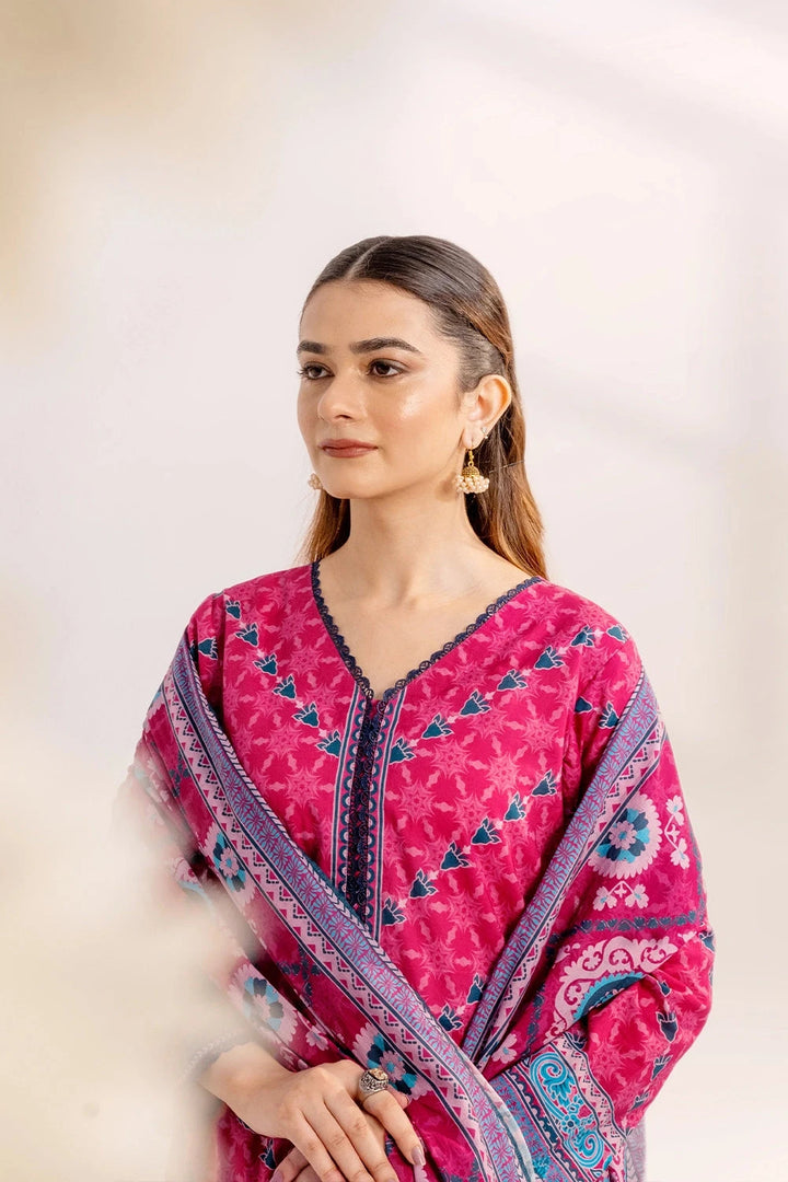 3PC Printed Unstitched Lawn Suit KLA-3300 Printed KHAS STORES 