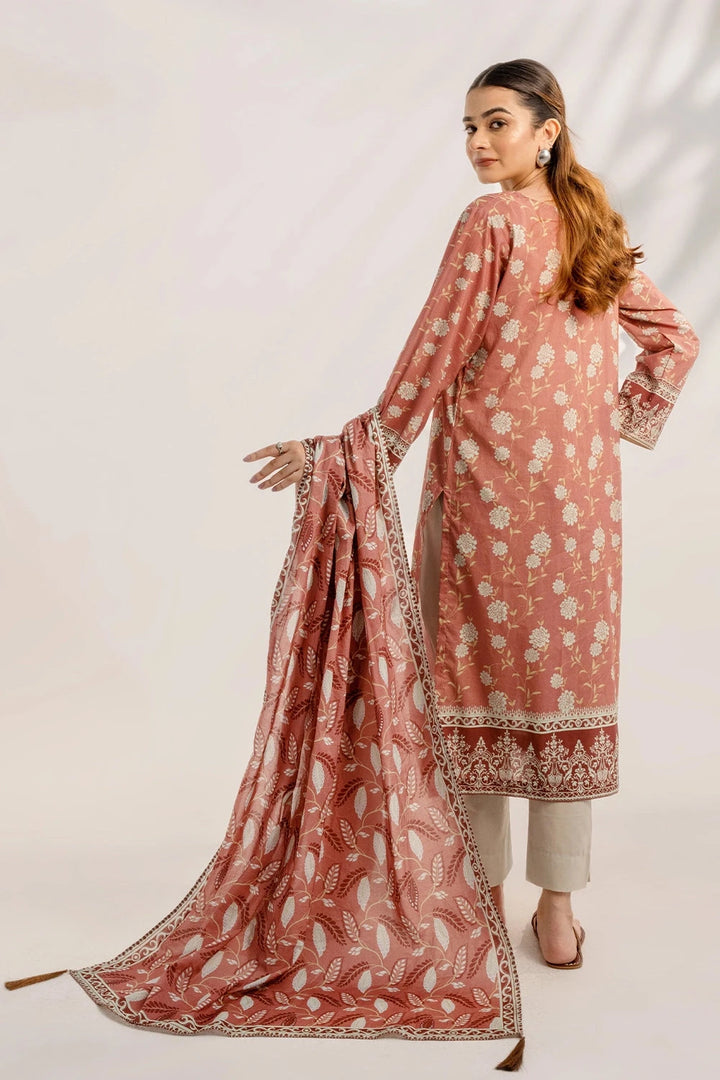 3PC Printed Unstitched Lawn Suit KLA-3307 Printed KHAS STORES 