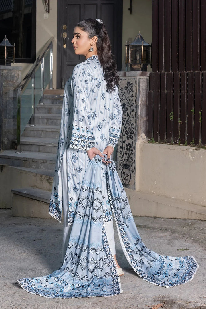 3PC Printed Unstitched Linen Suit KKT-3690 Printed KHAS STORES 