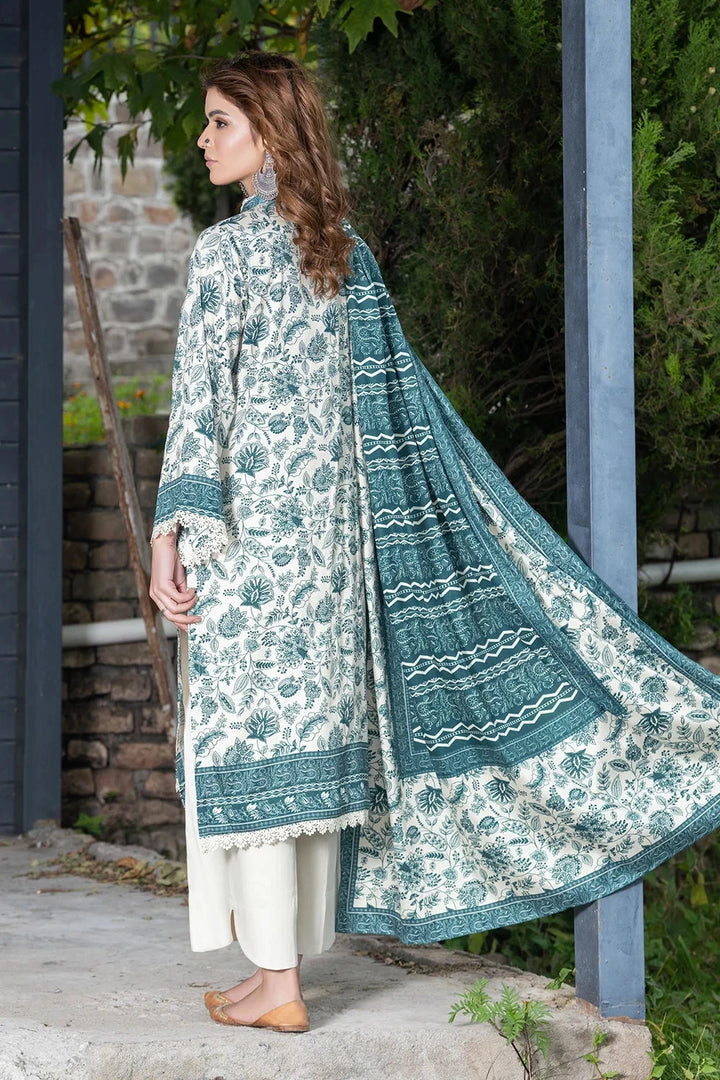 3PC Printed Unstitched Linen Suit KKT-3693 Printed KHAS STORES 