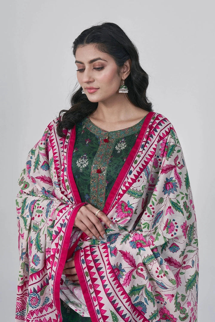 3PC Stitched Embroidered Lawn Suit KL-RTW-3072 KHAS STORES 