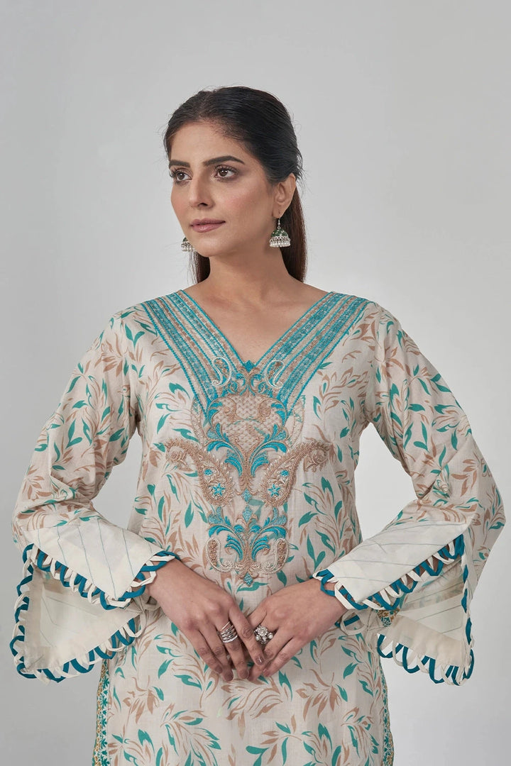 3PC Stitched Embroidered Lawn Suit KL-RTW-3079 KHAS STORES 