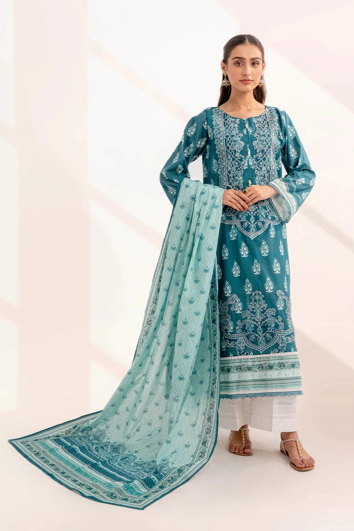 3PC Stitched Embroidered Lawn Suit KL-RTW-3342 KHAS STORES 