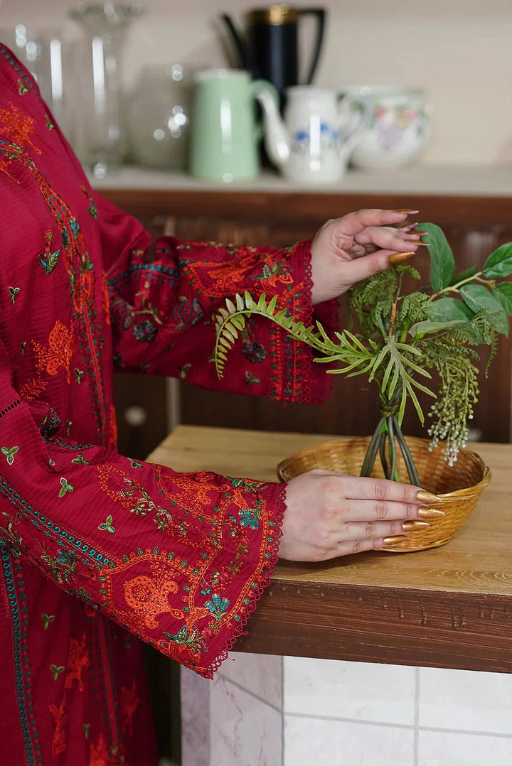 3PC Stitched Embroidered Linen Suit RTW-KLE-3530 Printed KHAS STORES 