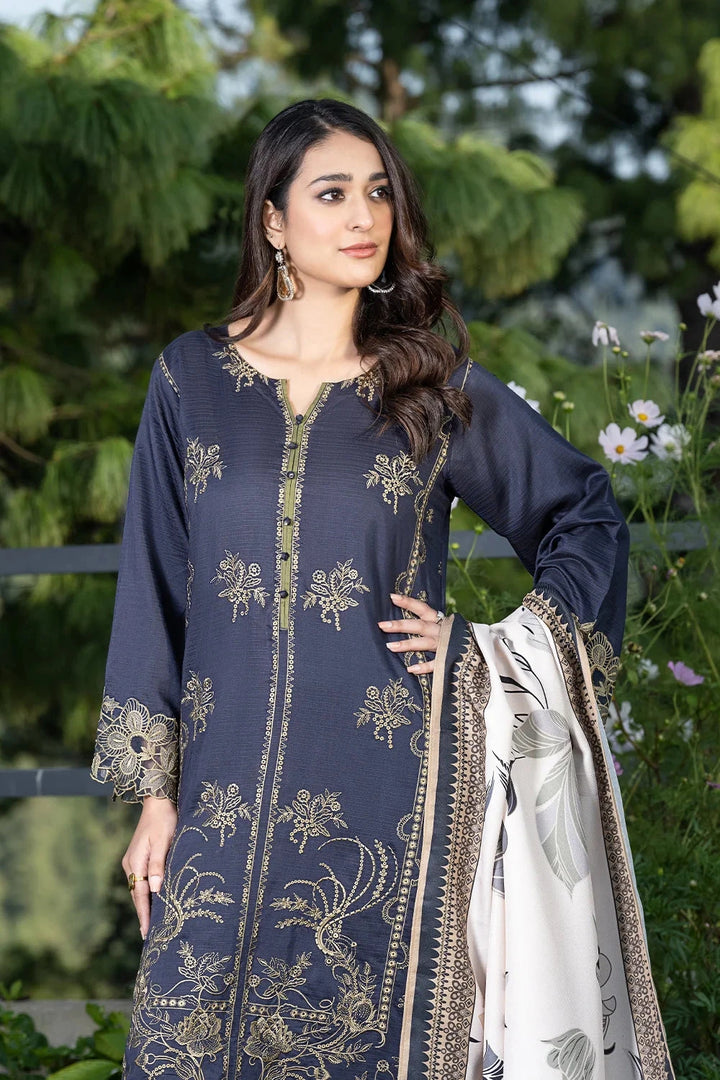 3PC Stitched Embroidered Linen Suit RTW-KLE-3534 Printed KHAS STORES 