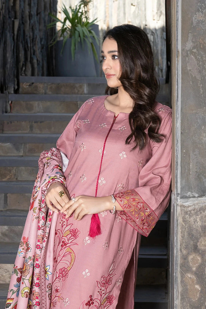 3PC Stitched Embroidered Linen Suit RTW-KLE-3536 Printed KHAS STORES 