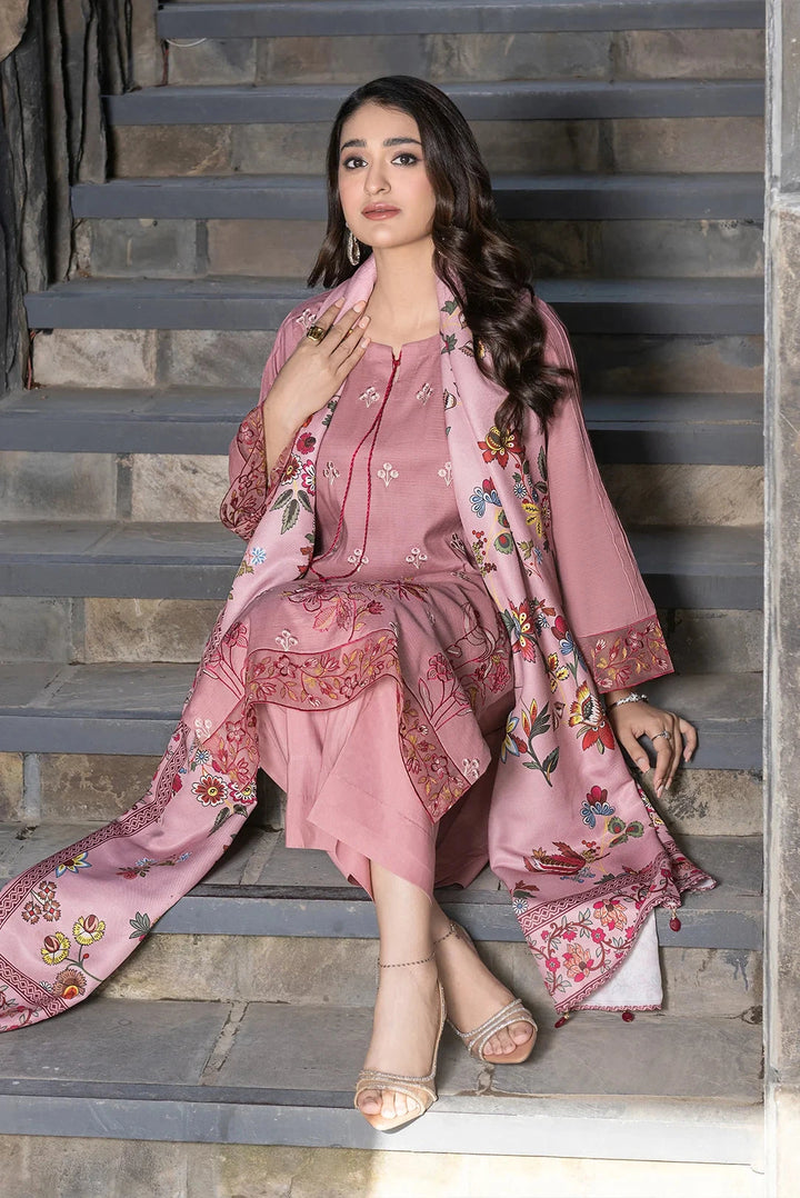 3PC Stitched Embroidered Linen Suit RTW-KLE-3536 Printed KHAS STORES 