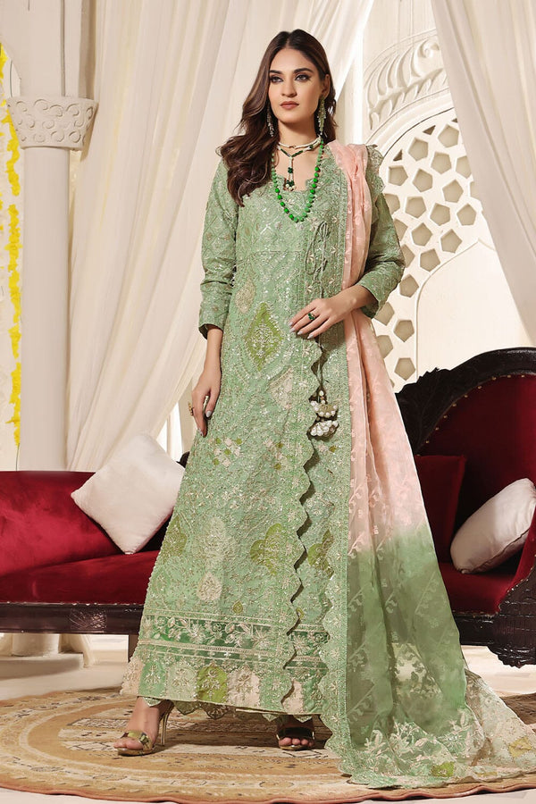 3PC Unstitched Embroidered Chiffon Suit KNAC-2246 Chiffon Collection KHAS STORES 