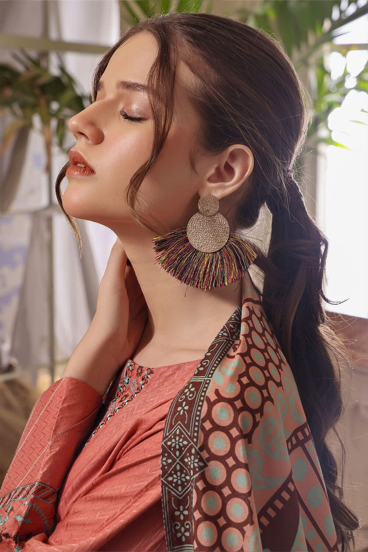 3PC Unstitched Embroidered Jacquard Linen Suit KJE-2283 KHAS STORES 