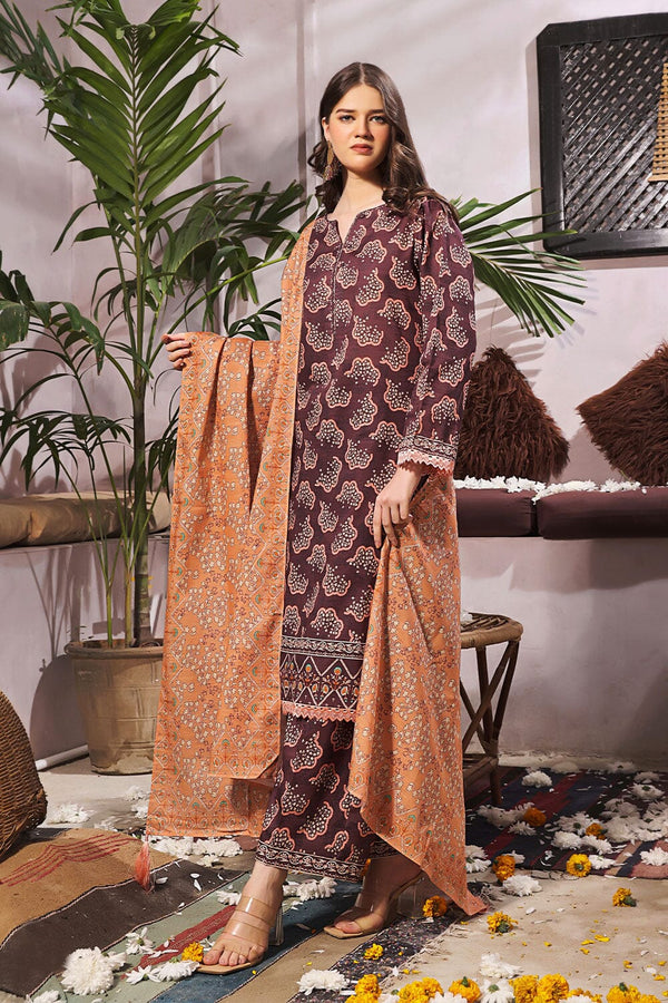 3PC Unstitched Khaddar Suit KKH-2252 KHAS STORES 