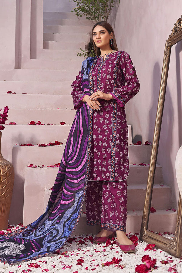 3PC Unstitched Khaddar Suit KKH-2253 KHAS STORES 