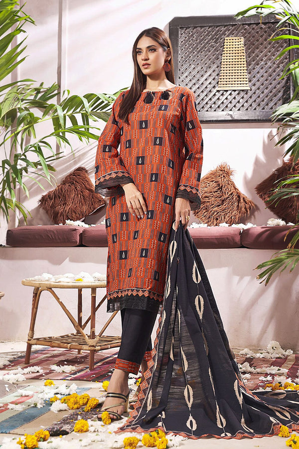 3PC Unstitched Khaddar Suit KKH-2255 KHAS STORES 