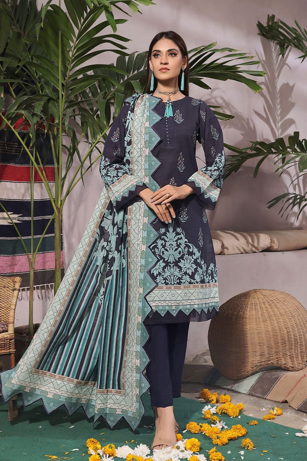 3PC Unstitched Khaddar Suit KKH-2258 KHAS STORES 