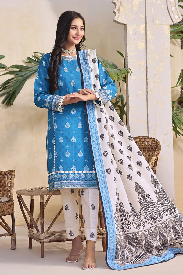 3PC Unstitched Khaddar Suit KKH-2267 KHAS STORES 