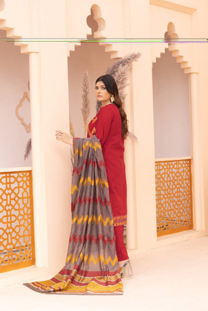 3Pcs Unstitched Khaddar KKE-2275 KHAS STORES 