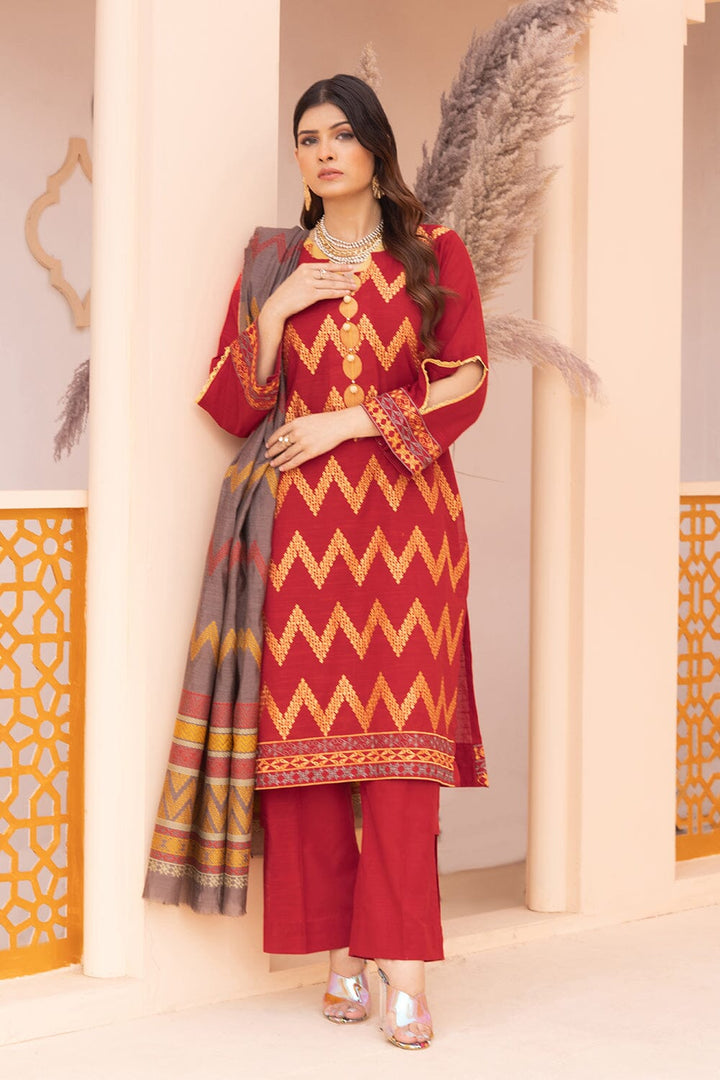 3Pcs Unstitched Khaddar KKE-2275 KHAS STORES 