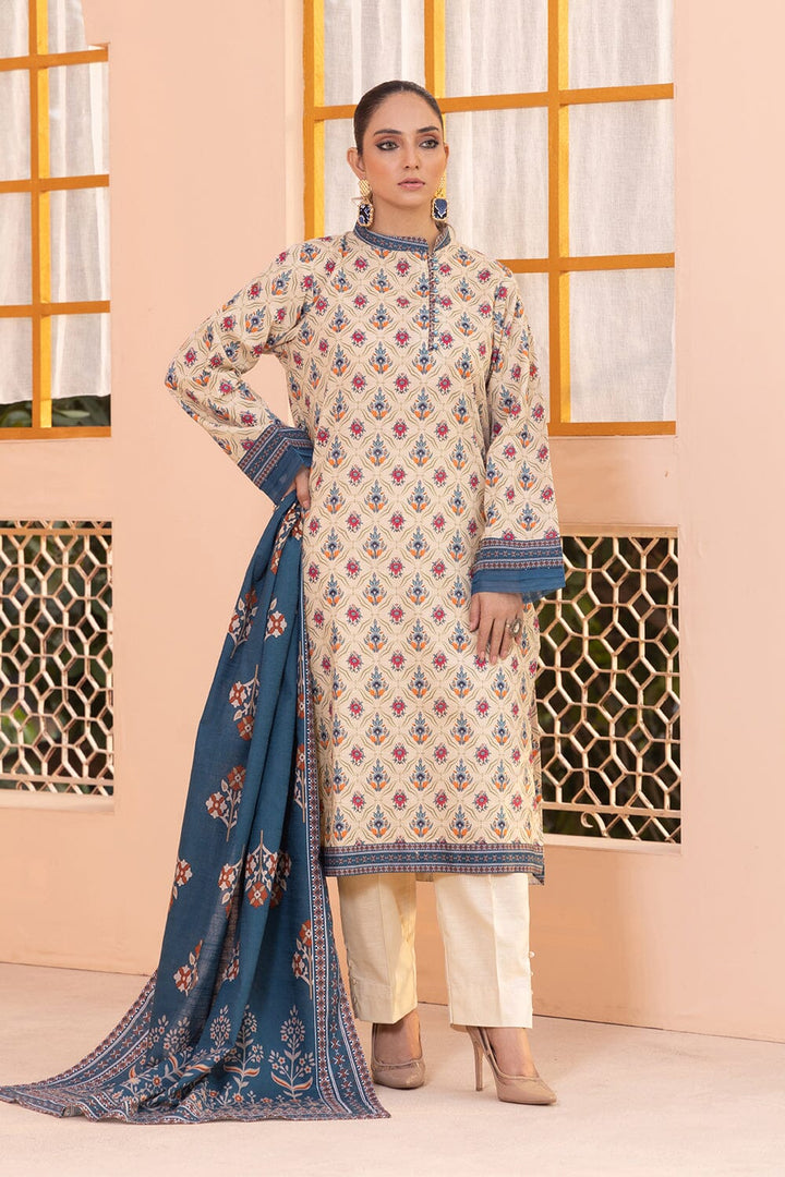 3Pcs Unstitched Khaddar KKH-2331 KHAS STORES 