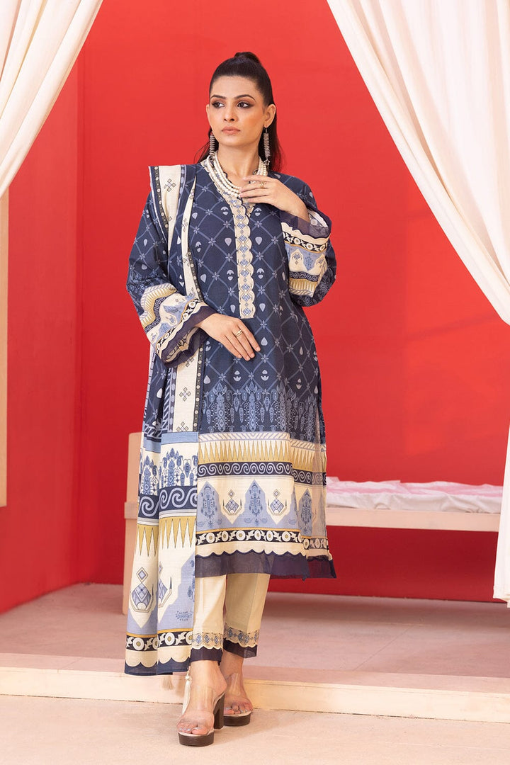 3Pcs Unstitched Khaddar KKH-2332 KHAS STORES 