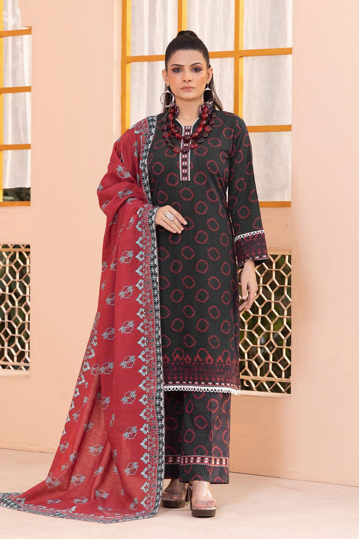 3Pcs Unstitched Khaddar SUIT KKH-2338 KHAS STORES 